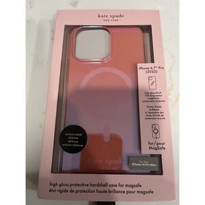 Kate Spade NY‎ Protective Hardshell Case for FITS  IPhone 14 PRO MAX pink